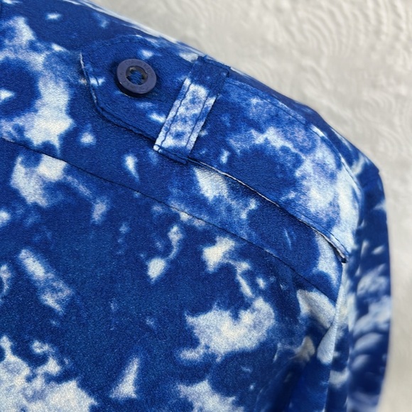 Calvin Klein Vibrant Blue and White Blouse - Picture 7 of 12